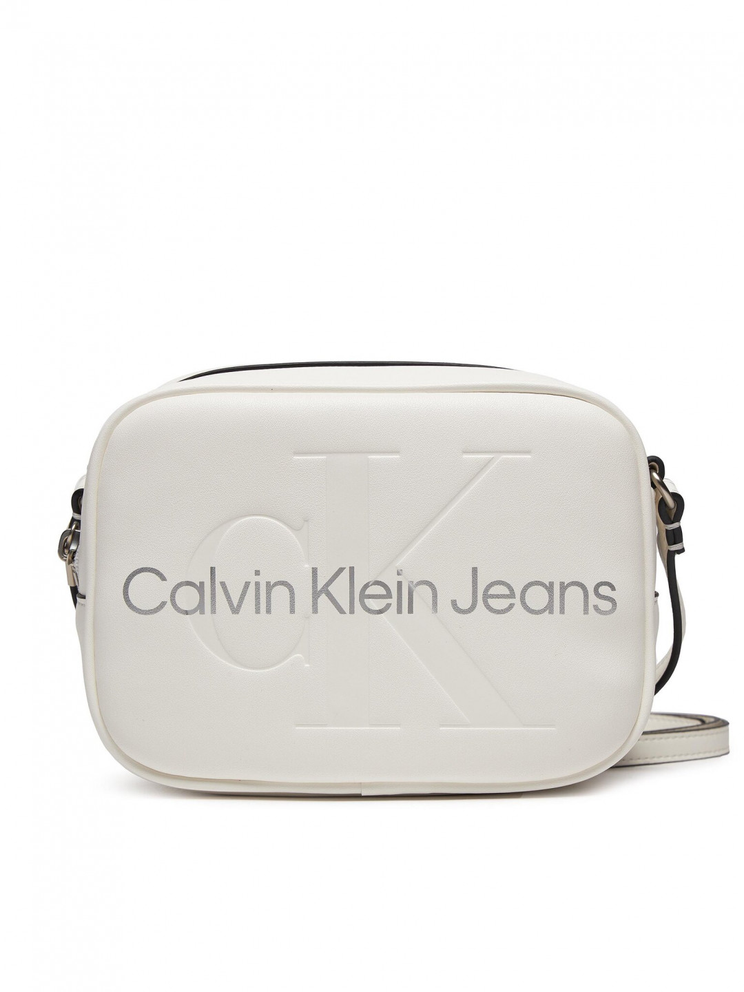 Calvin Klein Jeans Kabelka Sculpted Camera Bag18 Mono K60K610275 Bílá