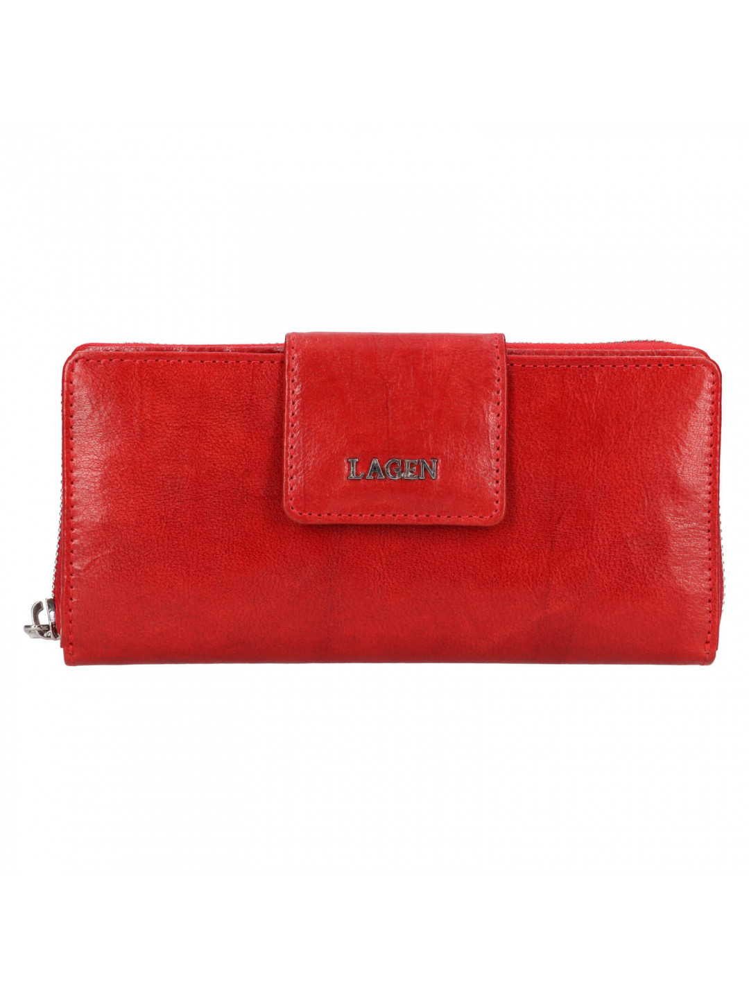 Dámská kožená peněženka Lagen Selen – červená