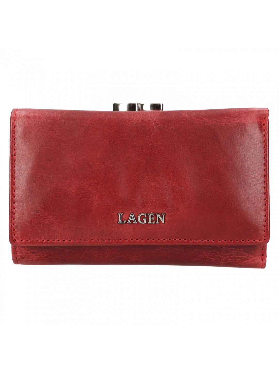 Dámská kožená peněženka Lagen Jarie – červená
