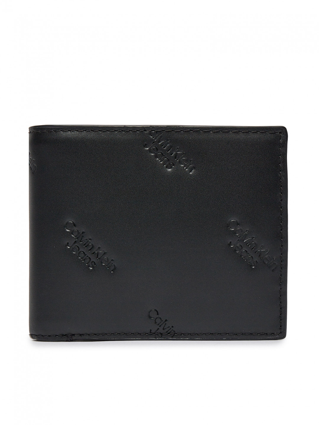 Calvin Klein Jeans Velká pánská peněženka LOGO PRINT BIFOLD W COIN K50K511818 Černá