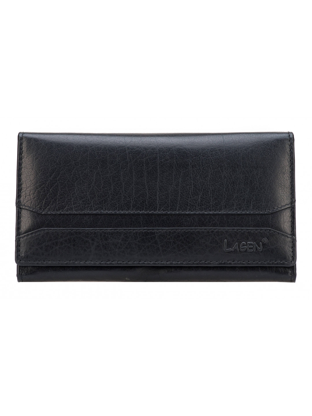 Lagen Dámská kožená peněženka W-2025 BLK