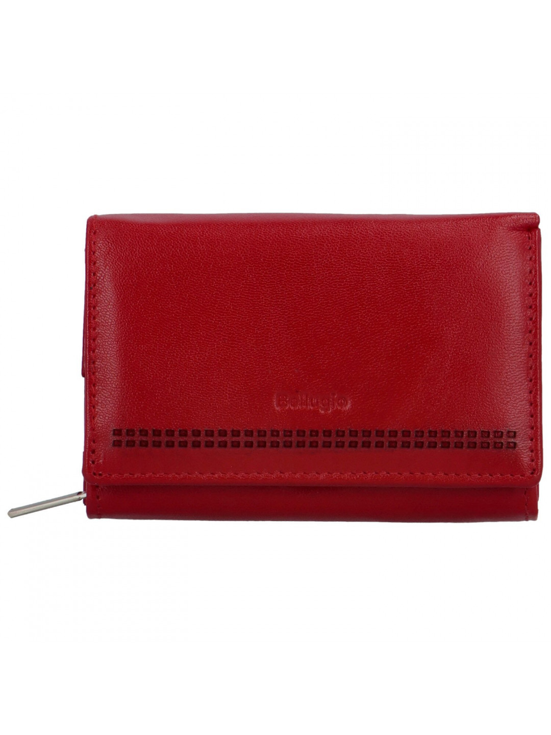 Dámská kožená malá peněženka Bellugio Gialla tmavě červená