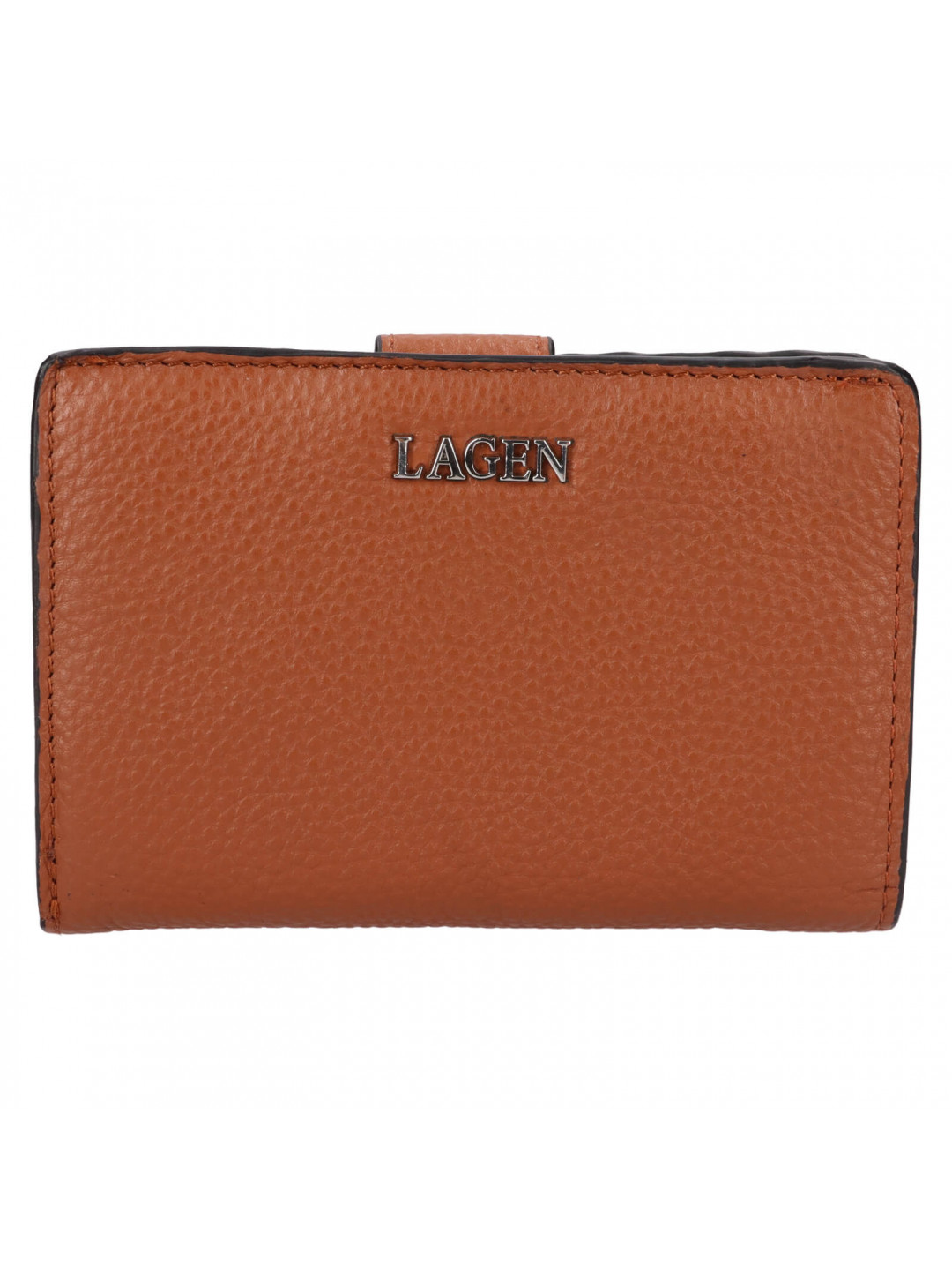 Malá dámská kožená peněženka Lagen Tanits – hnědá