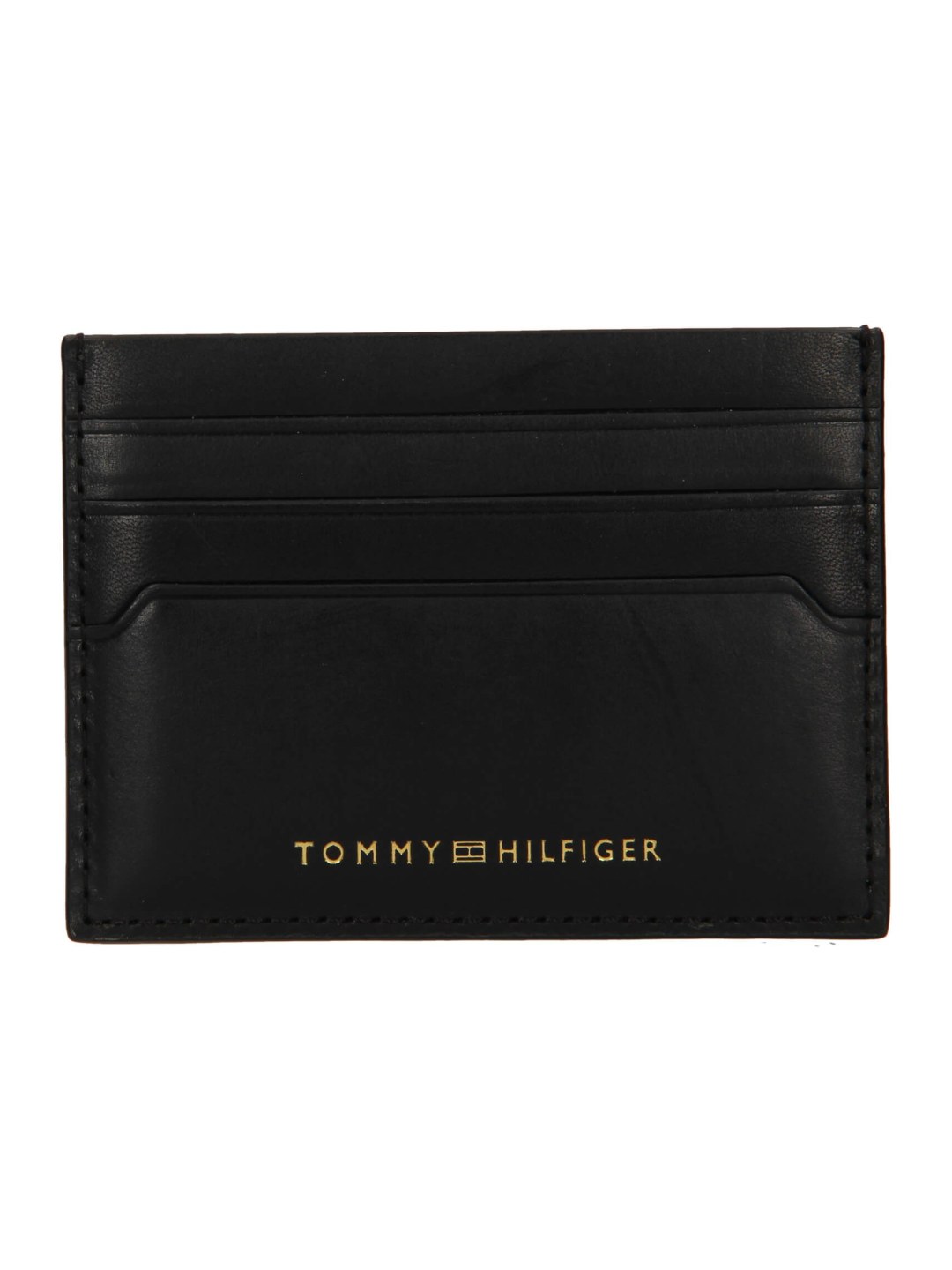 Kožený obal na karty Tommy Hilfiger Paul přírodní kůže černá