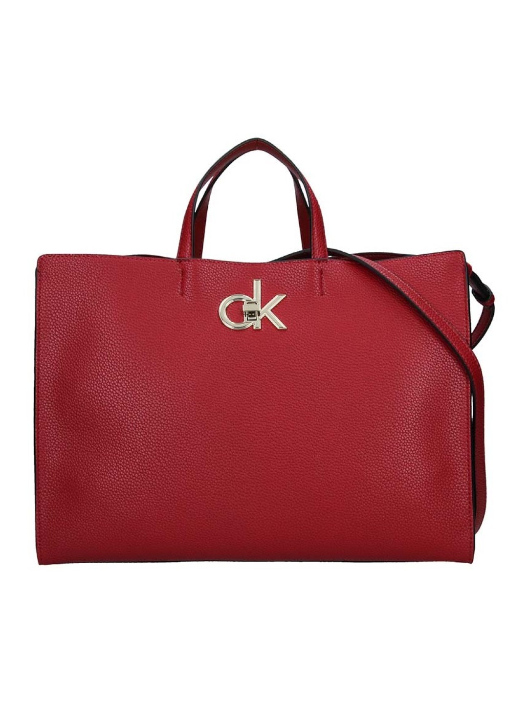 Dámská kabelka Calvin Klein Edisa syntetická kůže vínová