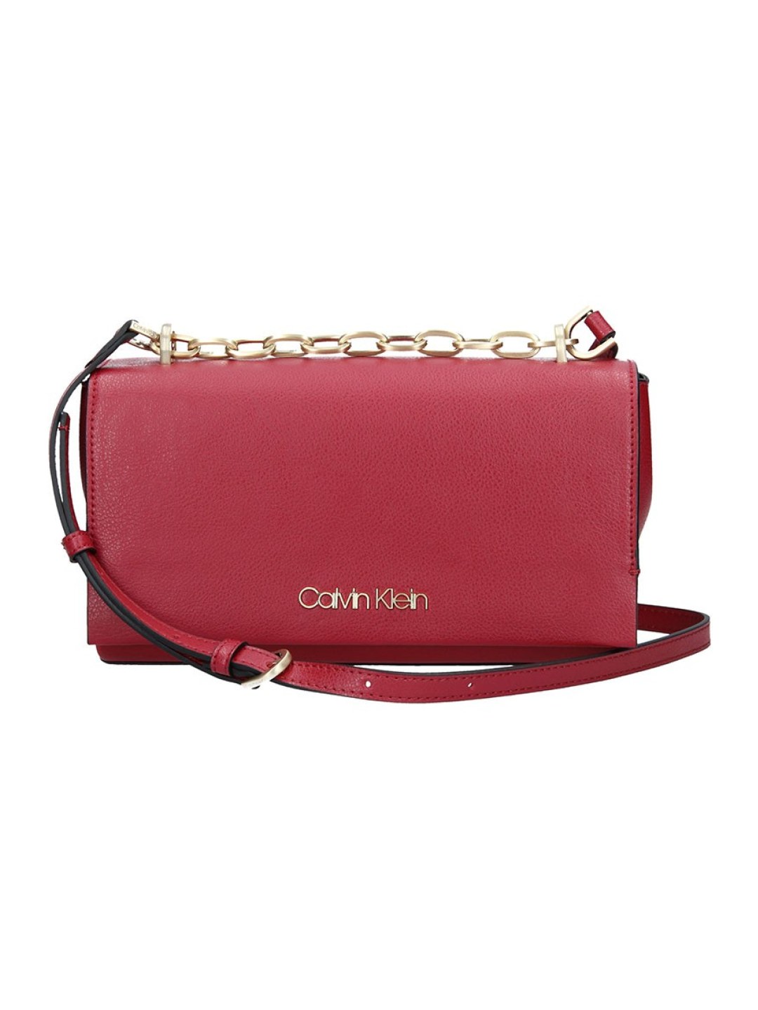 Dámská crossbody kabelka Calvin Klein Romana syntetická kůže vínová