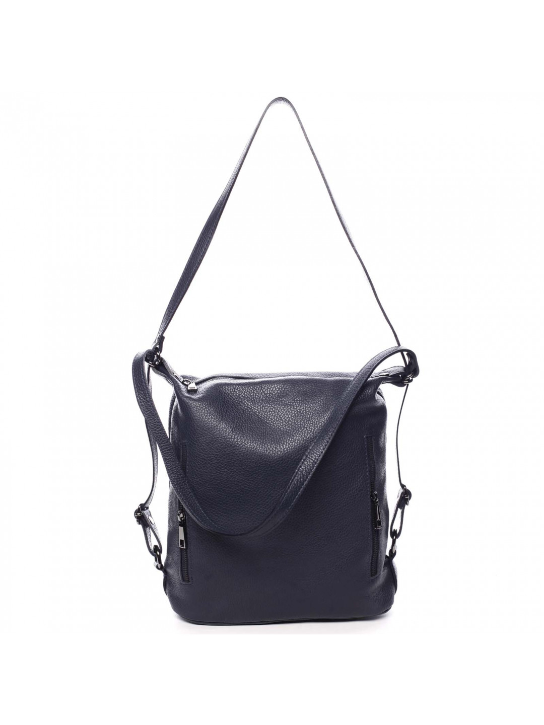 Dámská kožená kabelka batoh tmavě modrá – ItalY Nadine