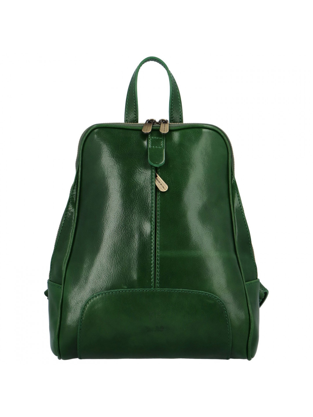 Dámsky kožený batoh zelený – Delami Vera Pelle Liviena