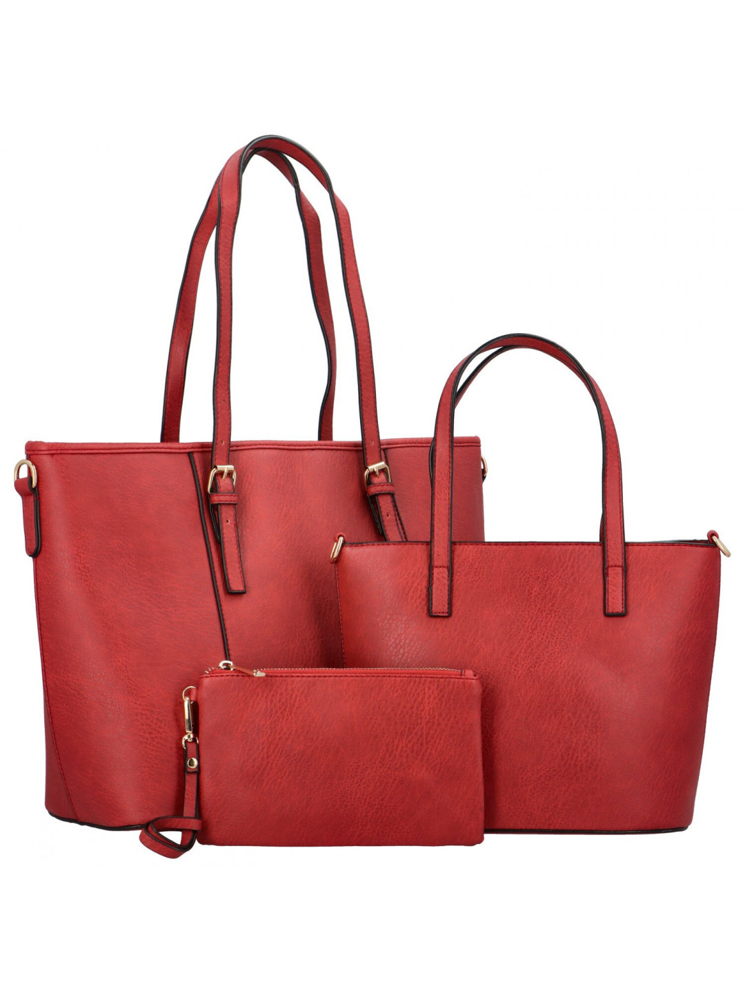 Dámská kabelka na rameno červená – Dudlin Variana