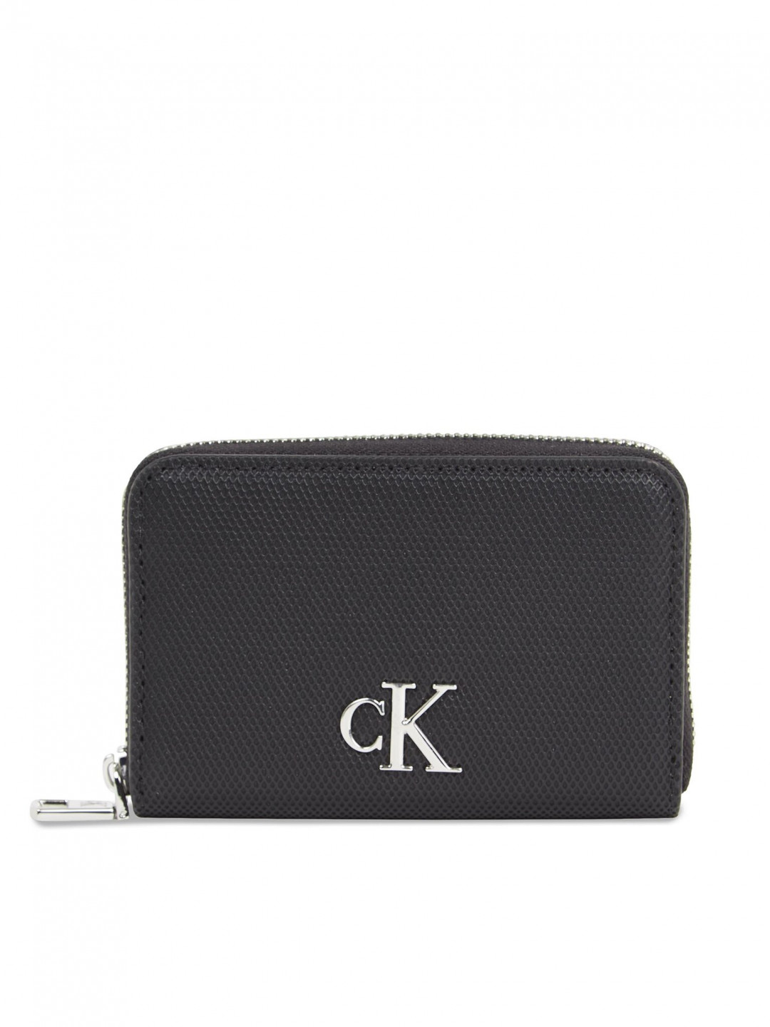 Calvin Klein Jeans Malá dámská peněženka Minimal Monogram M Zip Around T K60K611970 Černá