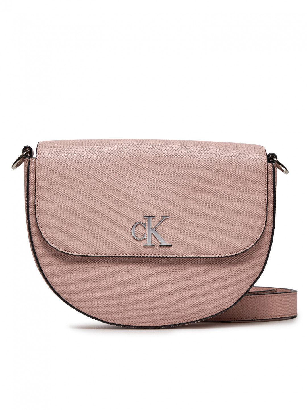 Calvin Klein Jeans Kabelka Minimal Monogram Saddle Bag22 T K60K611961 Růžová