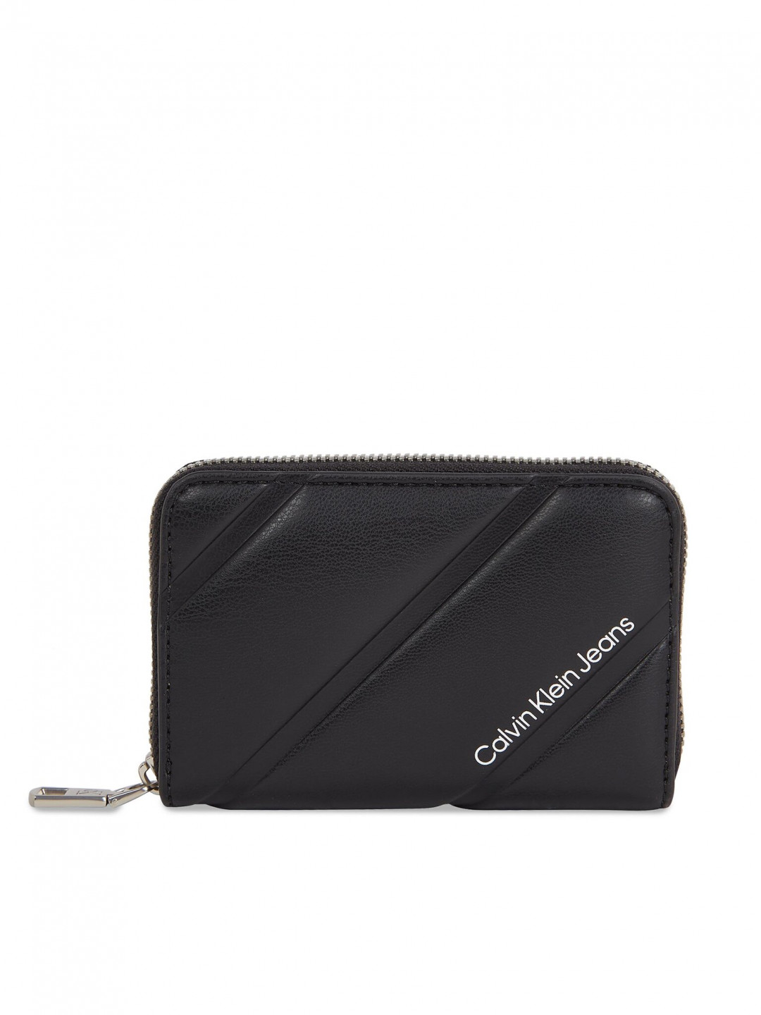 Calvin Klein Jeans Malá dámská peněženka Quilted Med Zip Around K60K611972 Černá