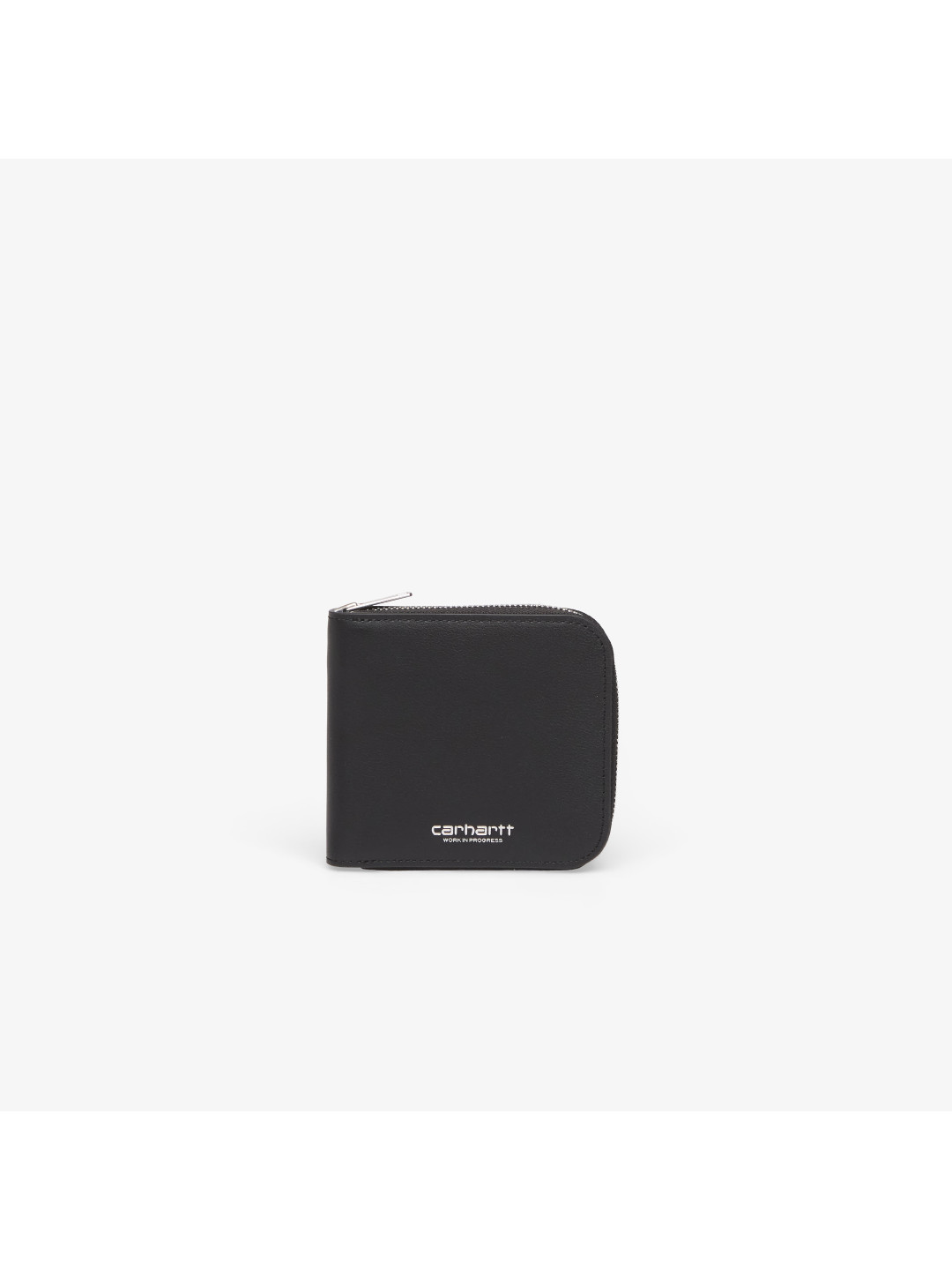 Peněženka Carhartt WIP Leather Wallet Black Silver Universal