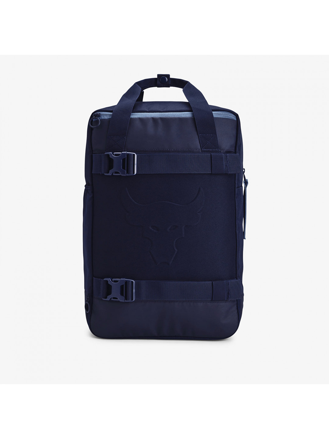 Under Armour Project Rock Box Duffle Backpack Midnight Navy Midnight Navy Hushed Blue