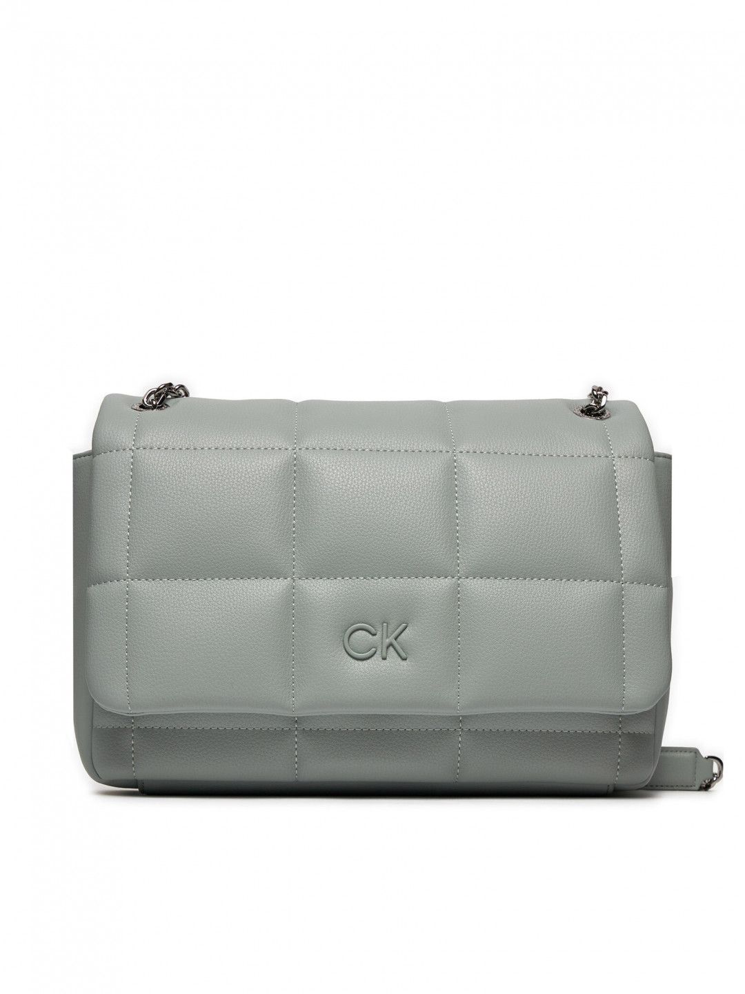 Calvin Klein Kabelka Square Quilt Conv Shoulder Bag K60K612332 Šedá