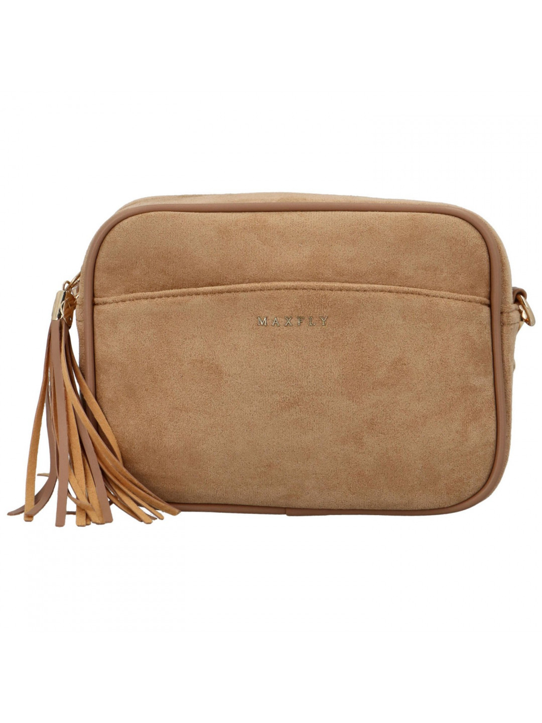 Stylová dámská koženková crossbody Dominique khaki