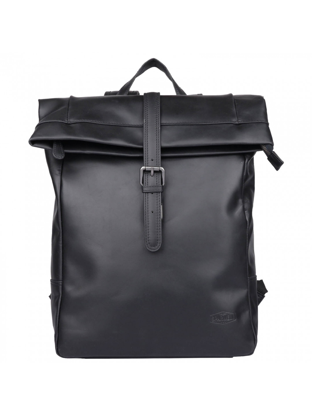 Kožený batoh Sparwell Amterdam – černá