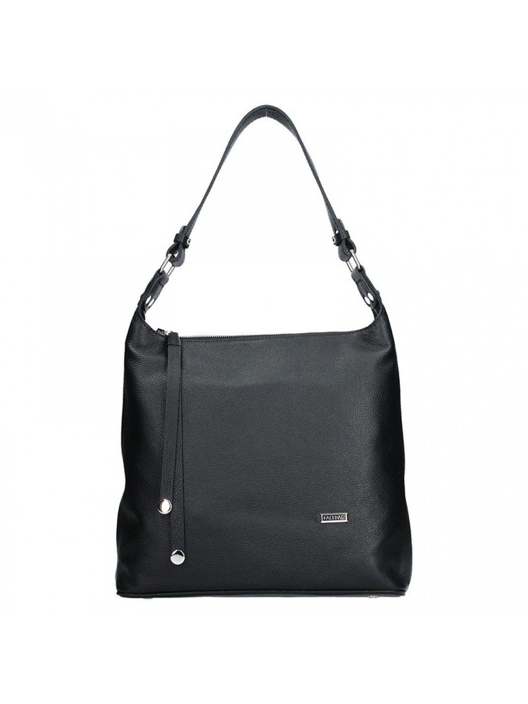 Dámská kožená kabelka Facebag Fionna – černá
