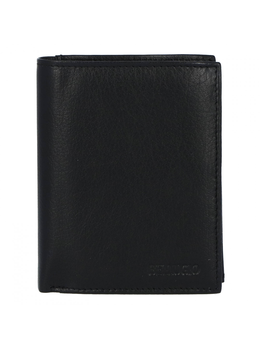 Praktická a jednoduchá pánská kožená peněženka Henrich černá