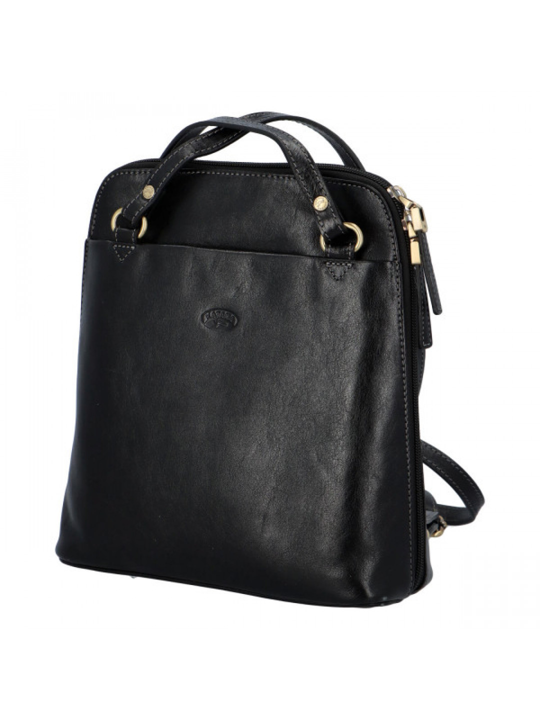 Luxusní kožený kabelko batoh 2 v 1 Katana deluxe černý