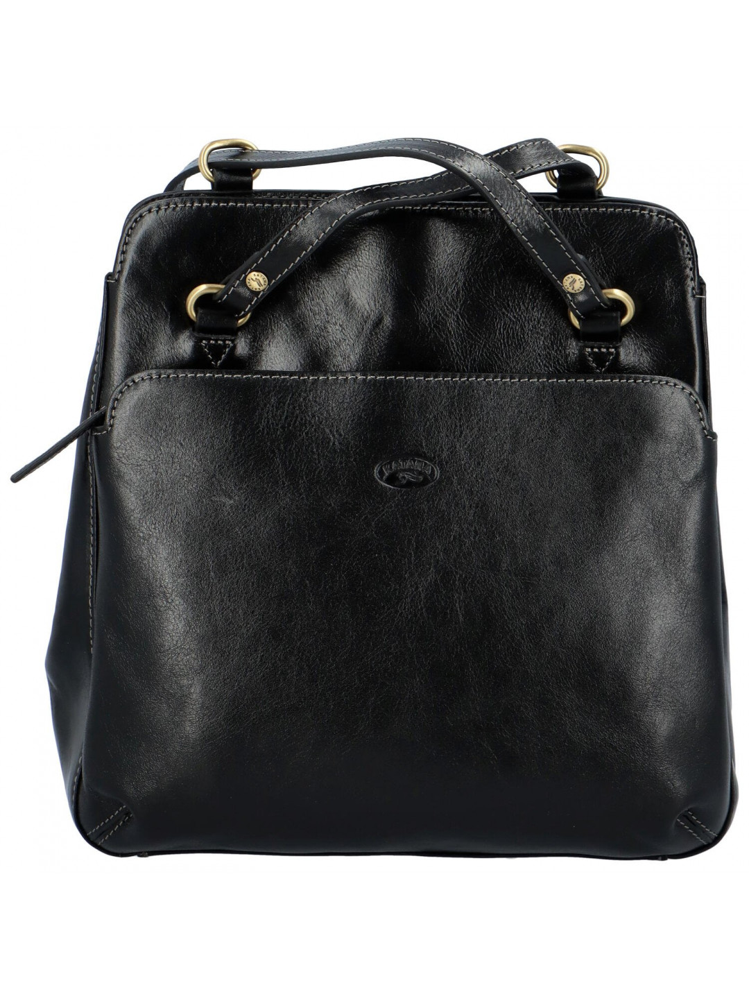 Luxusní dámská kožený kabelko batoh Katana Empathy černá