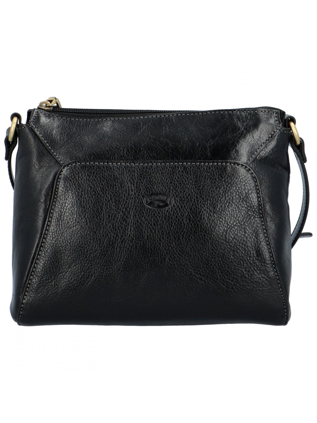 Luxusní dámská kožená kabelka Katana elegant černá