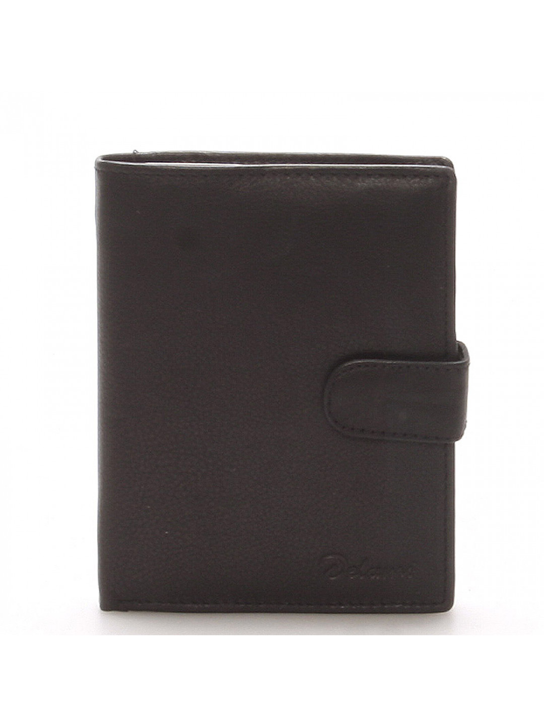 Pánská kožená černá peněženka – Delami 8703
