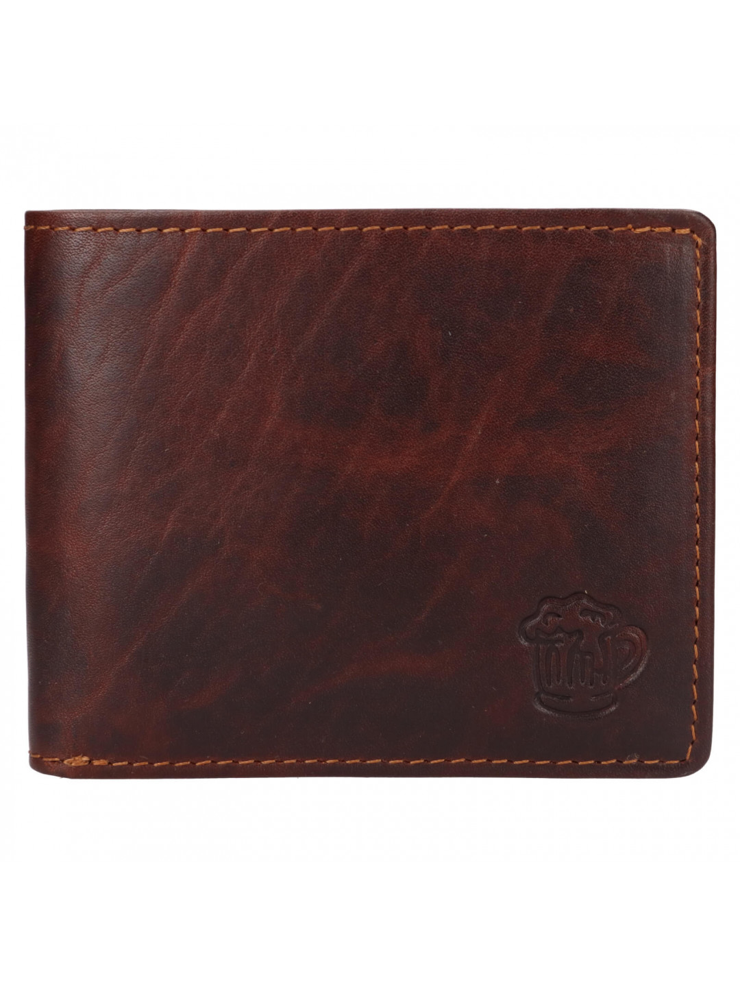 Pánská kožená peněženka Lagen Sigmund – hnědá
