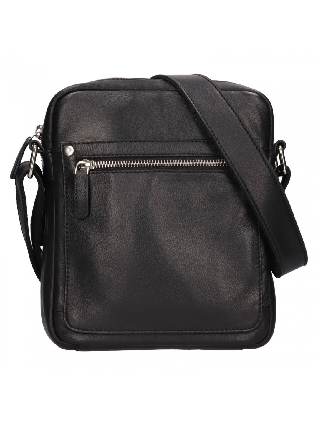 Pánská kožená taška přes rameno Lagen Dennis – černá