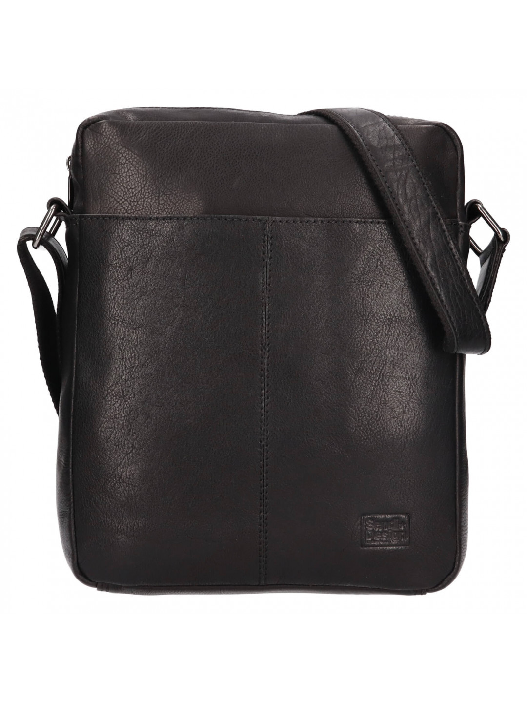 Pánská kožená taška přes rameno SendiDesign CT701 – černá