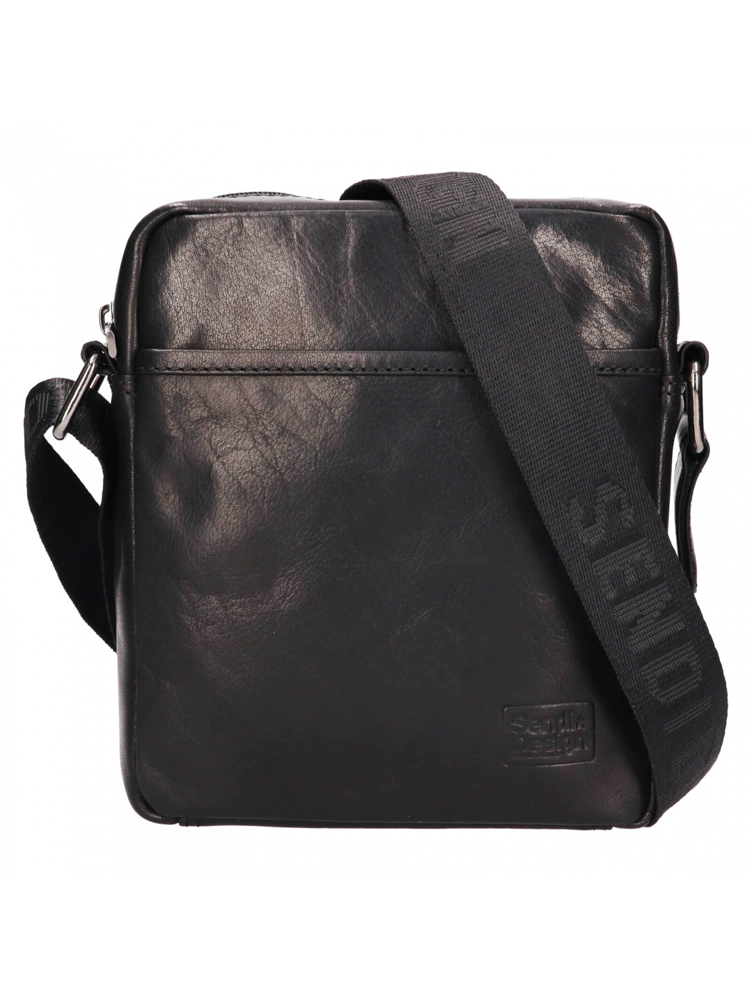 Pánská kožená taška přes rameno SendiDesign Kalte – černá