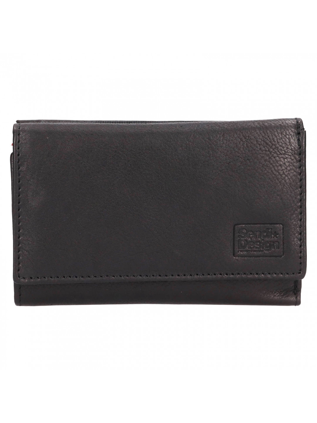Dámská kožená peněženka SendiDesign Janne – černá