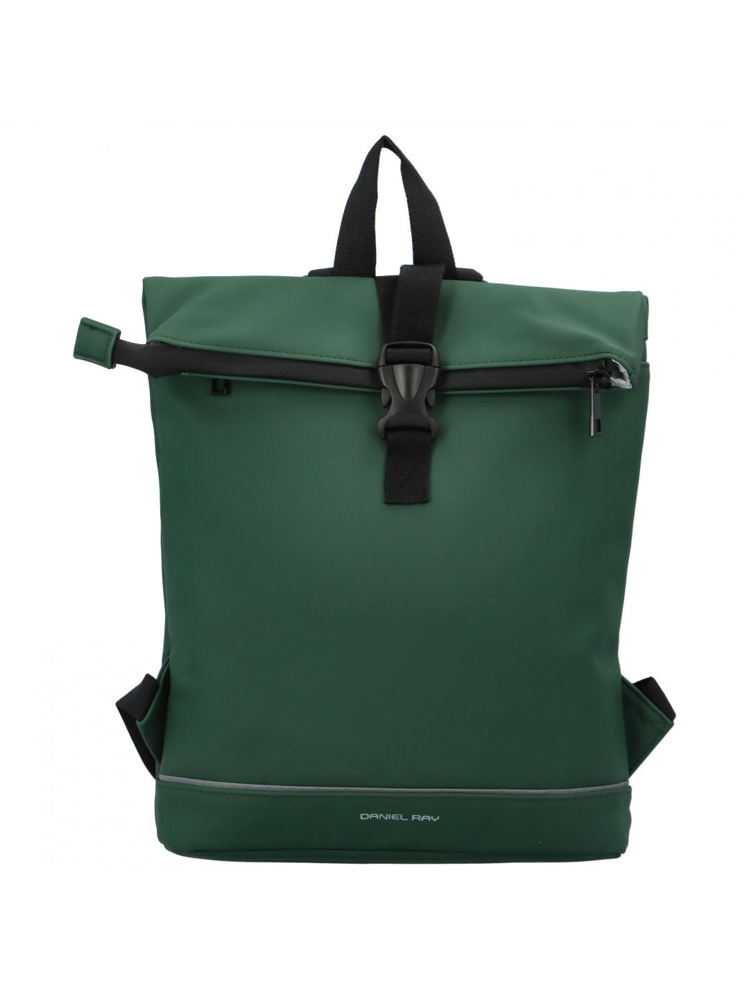 Stylový dámský pogumovaný batoh Santalina tmavě zelená