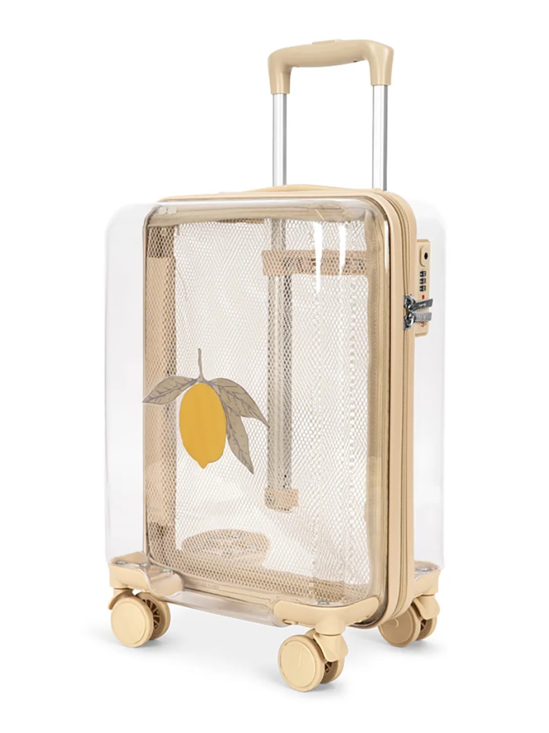 Konges Sl jd kufr TRANSPARENT TRAVEL SUITCASE