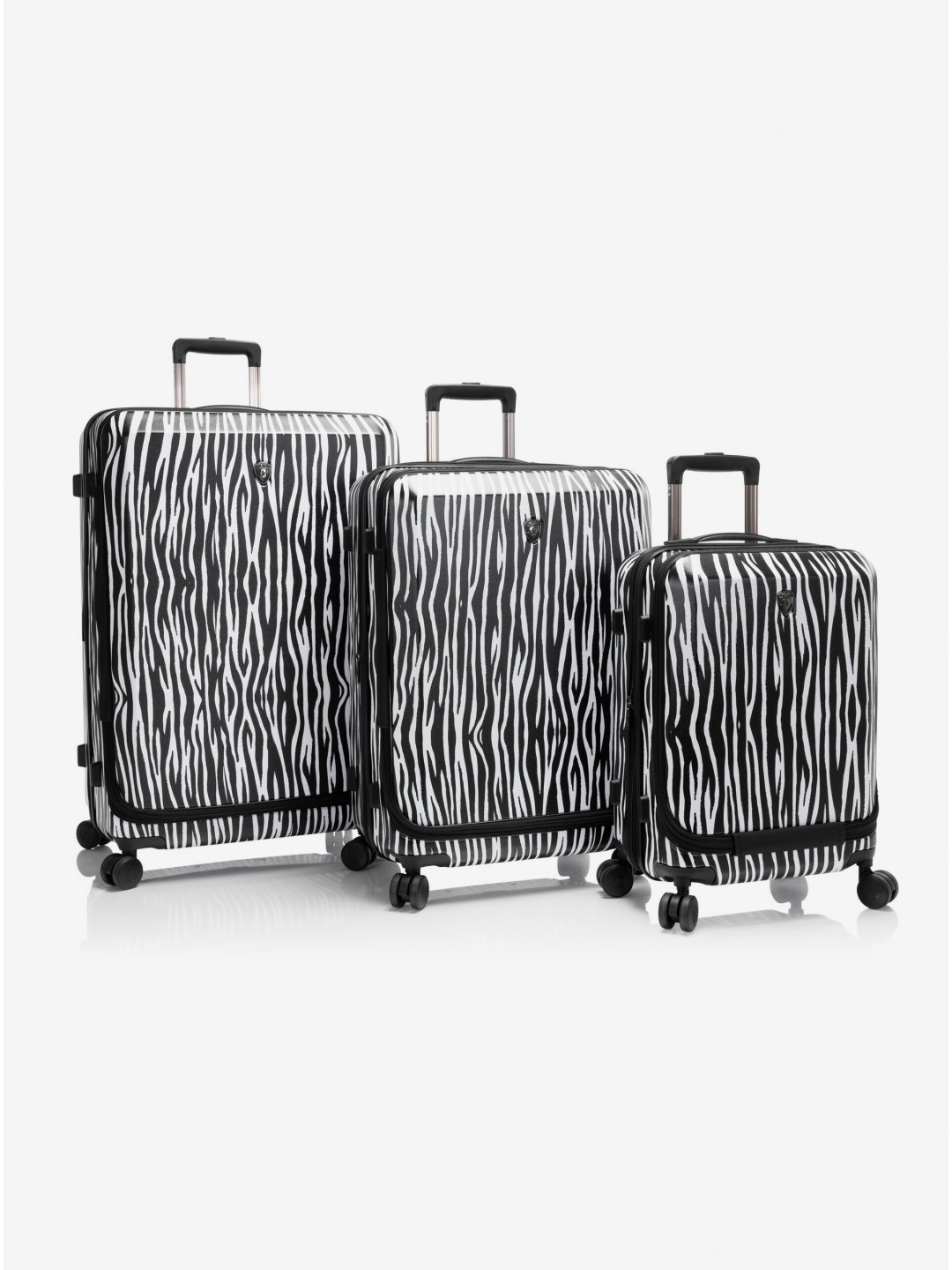 Sada tří cestovních kufrů Heys EZ Fashion S M L Zebra