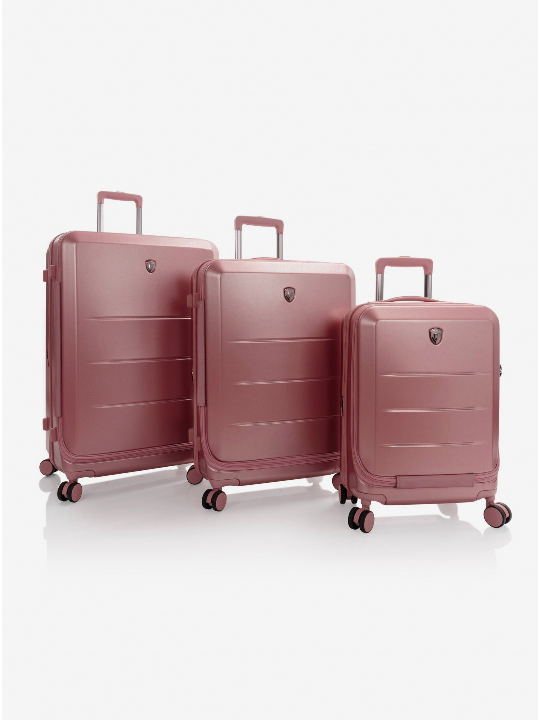 Sada tří cestovních kufrů Heys EZ Fashion S M L Rose Gold