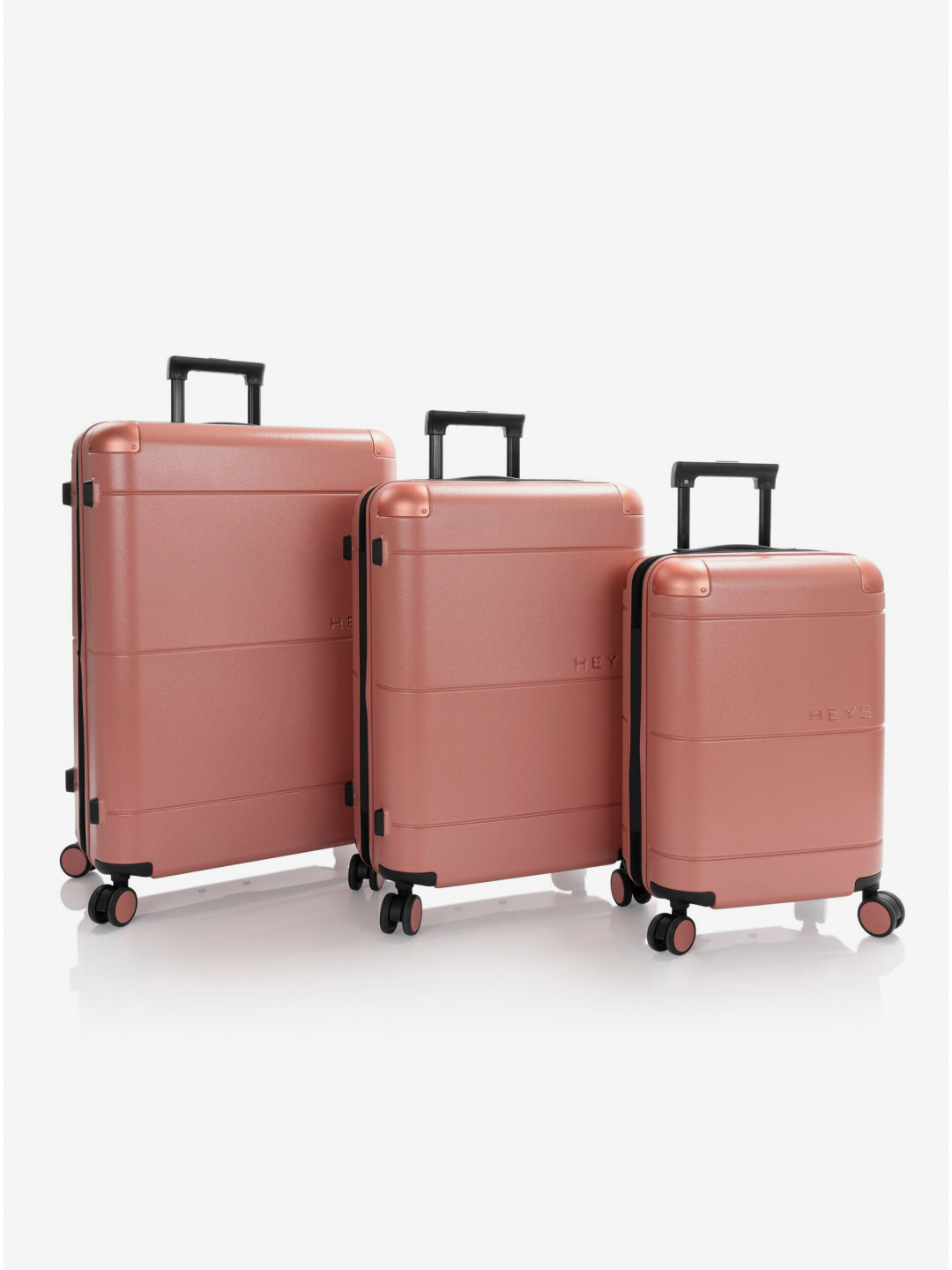Sada tří cestovních kufrů Heys Zen S M L Coral