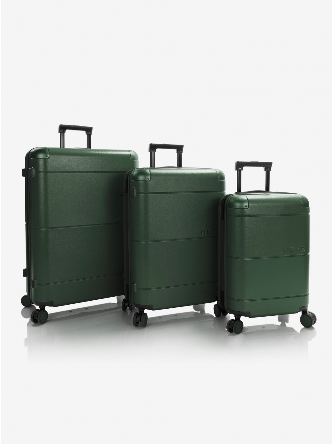 Sada tří cestovních kufrů Heys Zen S M L Green