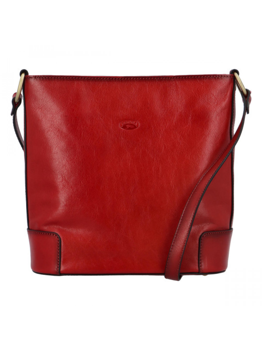 Dámská kožená crossbody kabelka červená – Katana Monána