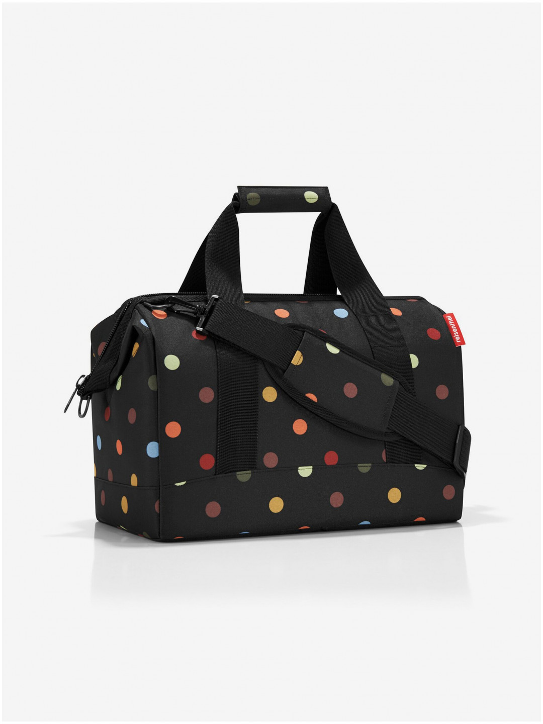 Černá puntíkovaná cestovní taška Reisenthel Allrounder M Dots