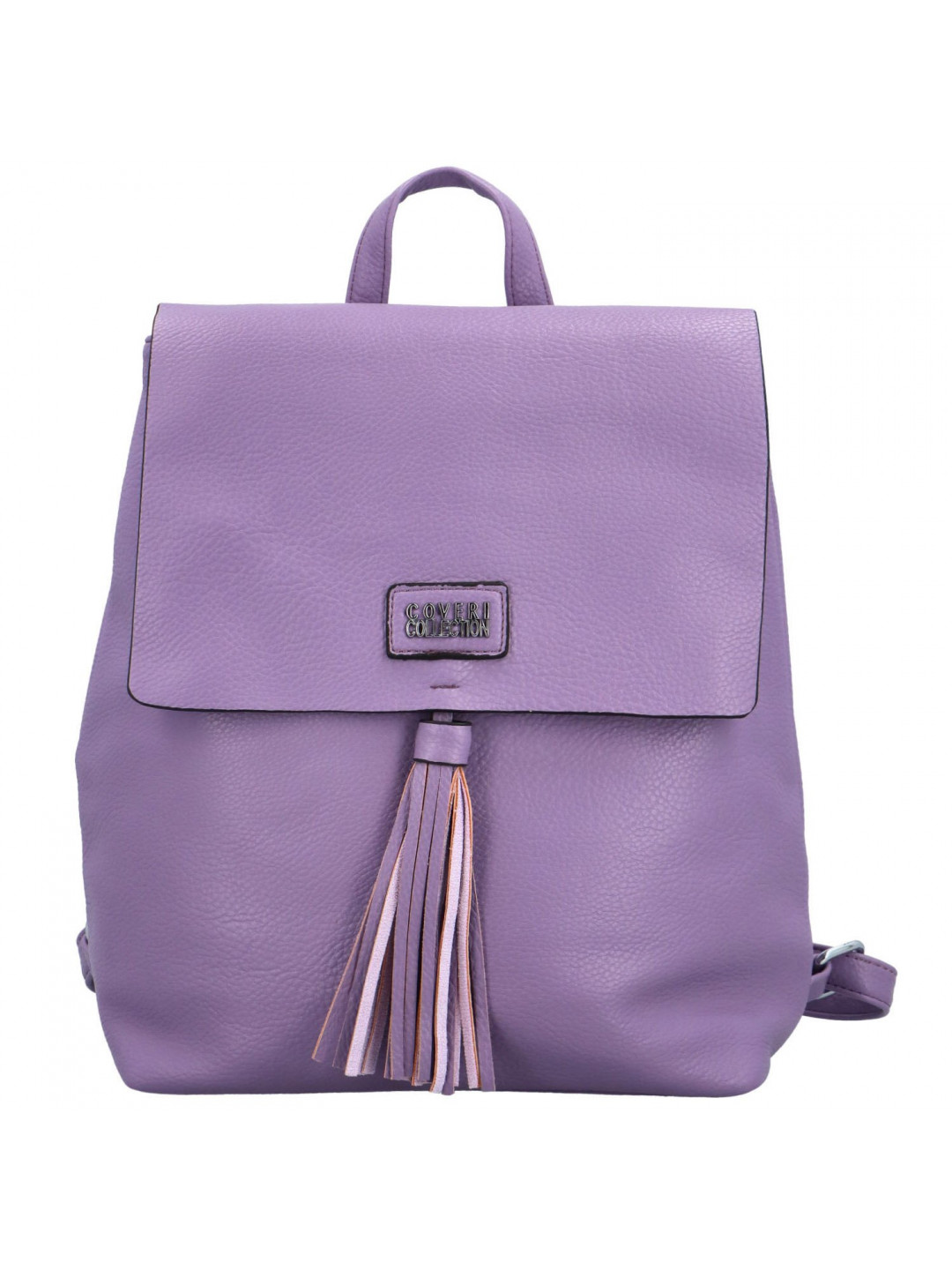 Stylový dámský koženkový kabelko batoh Barbalea fialový