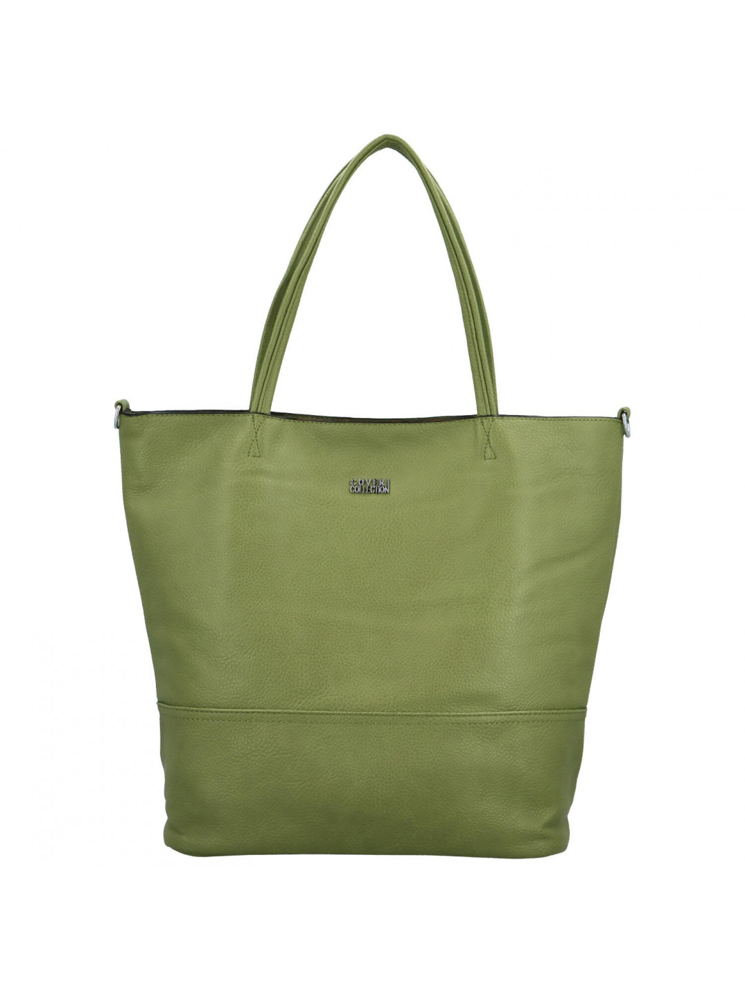 Trendy dámská koženková kabelka Lisabeth zelená