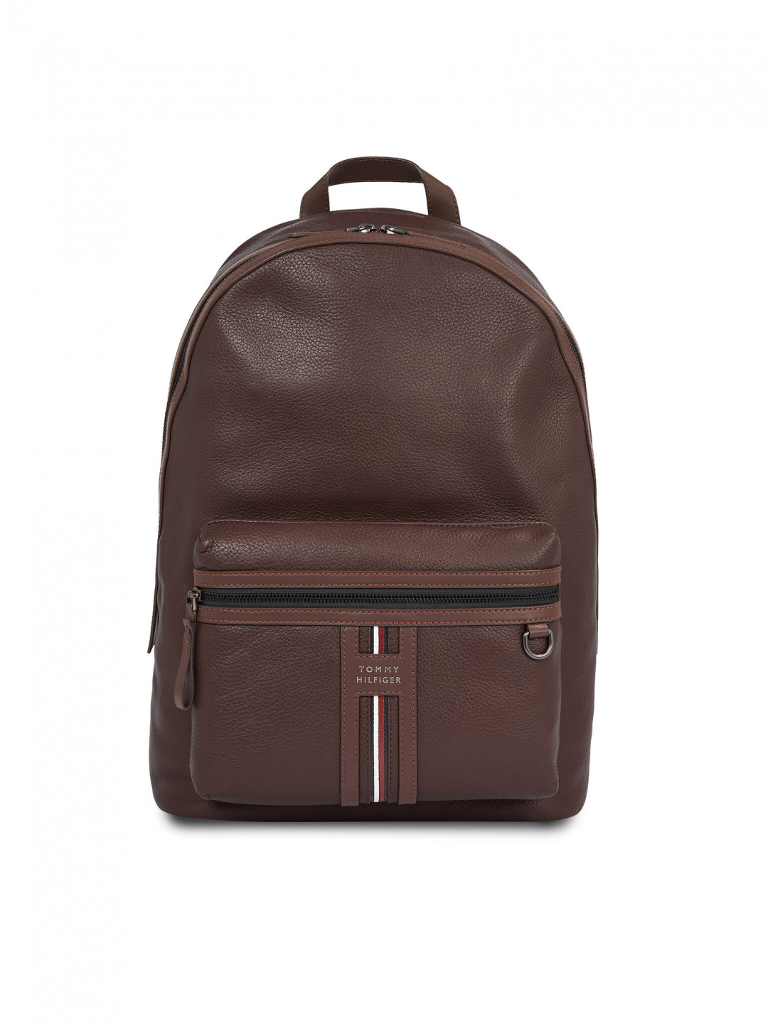 Tommy Hilfiger Batoh Th Premium Leather Backpack AM0AM12224 Hnědá
