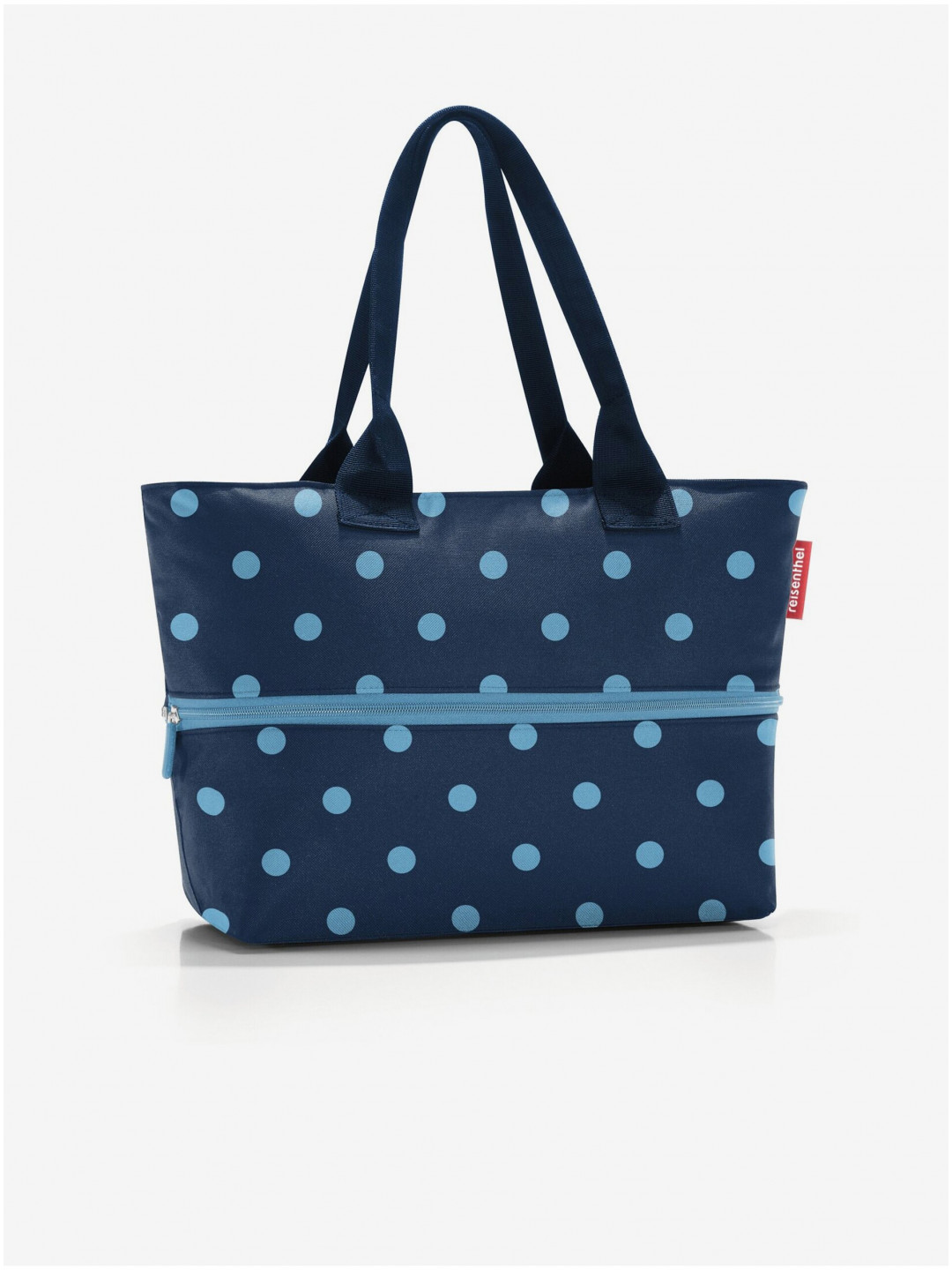 Tmavě modrá puntíkovaná shopper taška Reisenthel Shopper E1