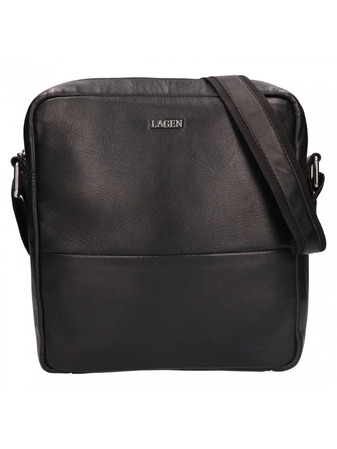 Pánská kožená taška přes rameno Lagen Bens – černá