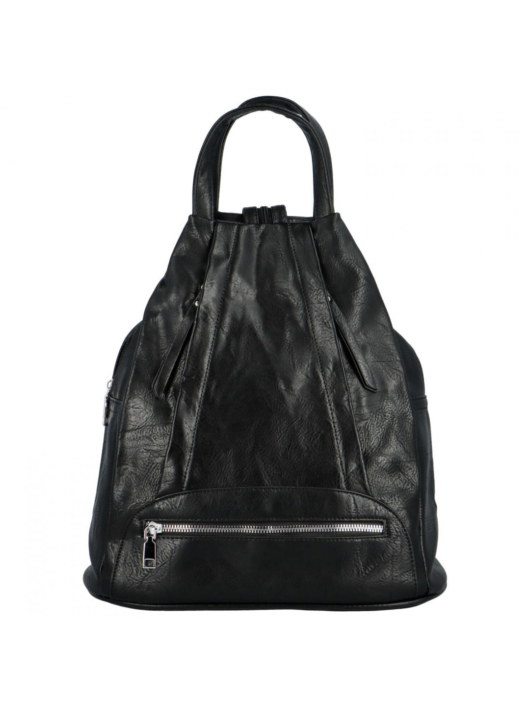 Trendy dámský koženkový batůžek Coleta černý