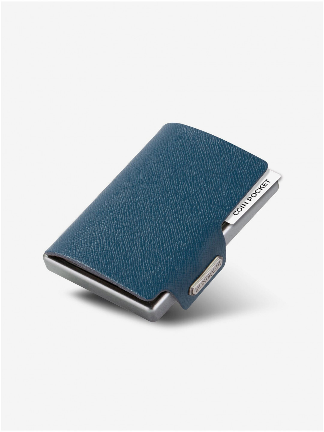 Modrá kožená peněženka Mondraghi Saffiano Plus