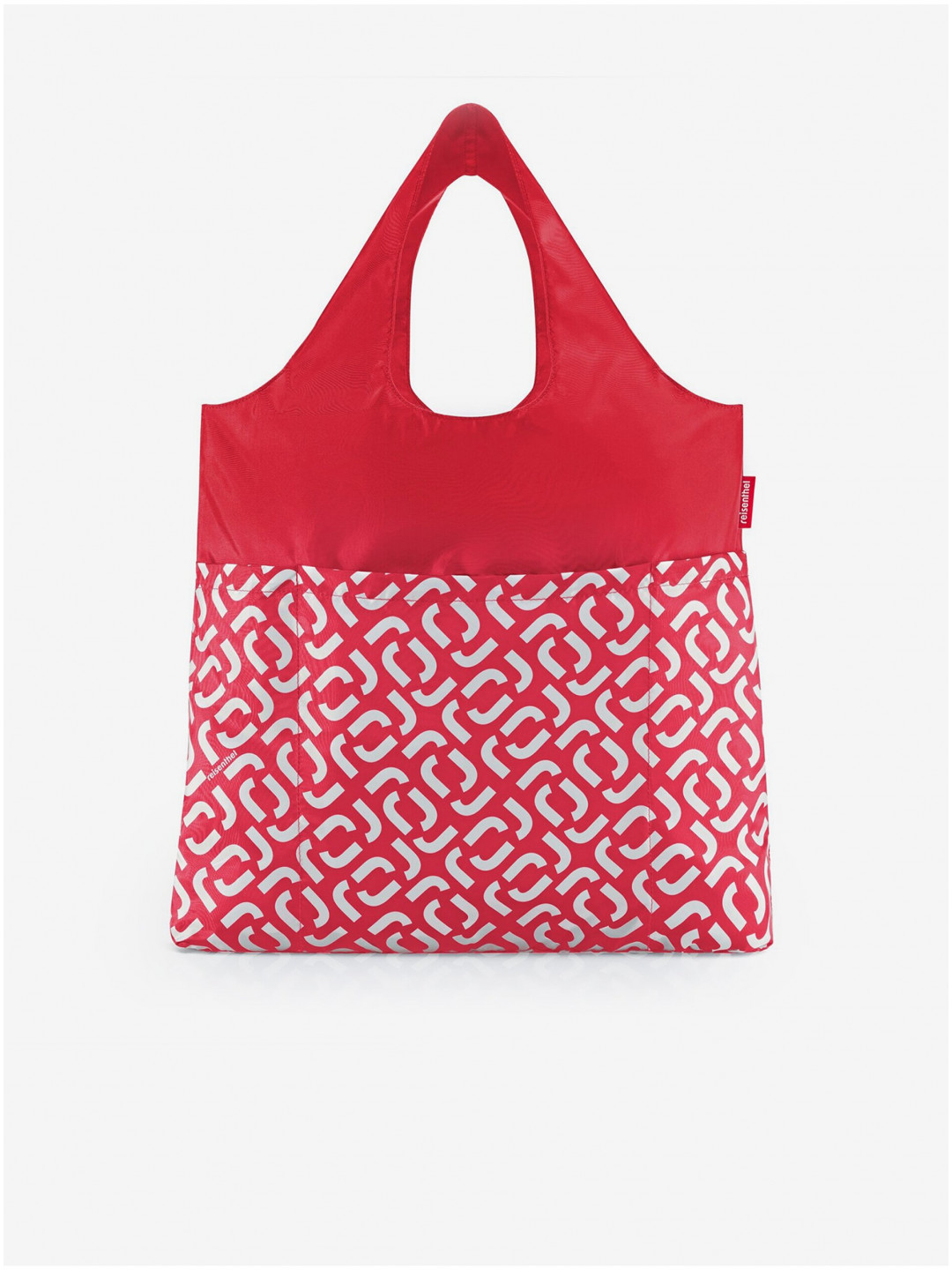 Červená vzorovaná nákupní taška Reisenthel Mini Maxi Shopper Plus