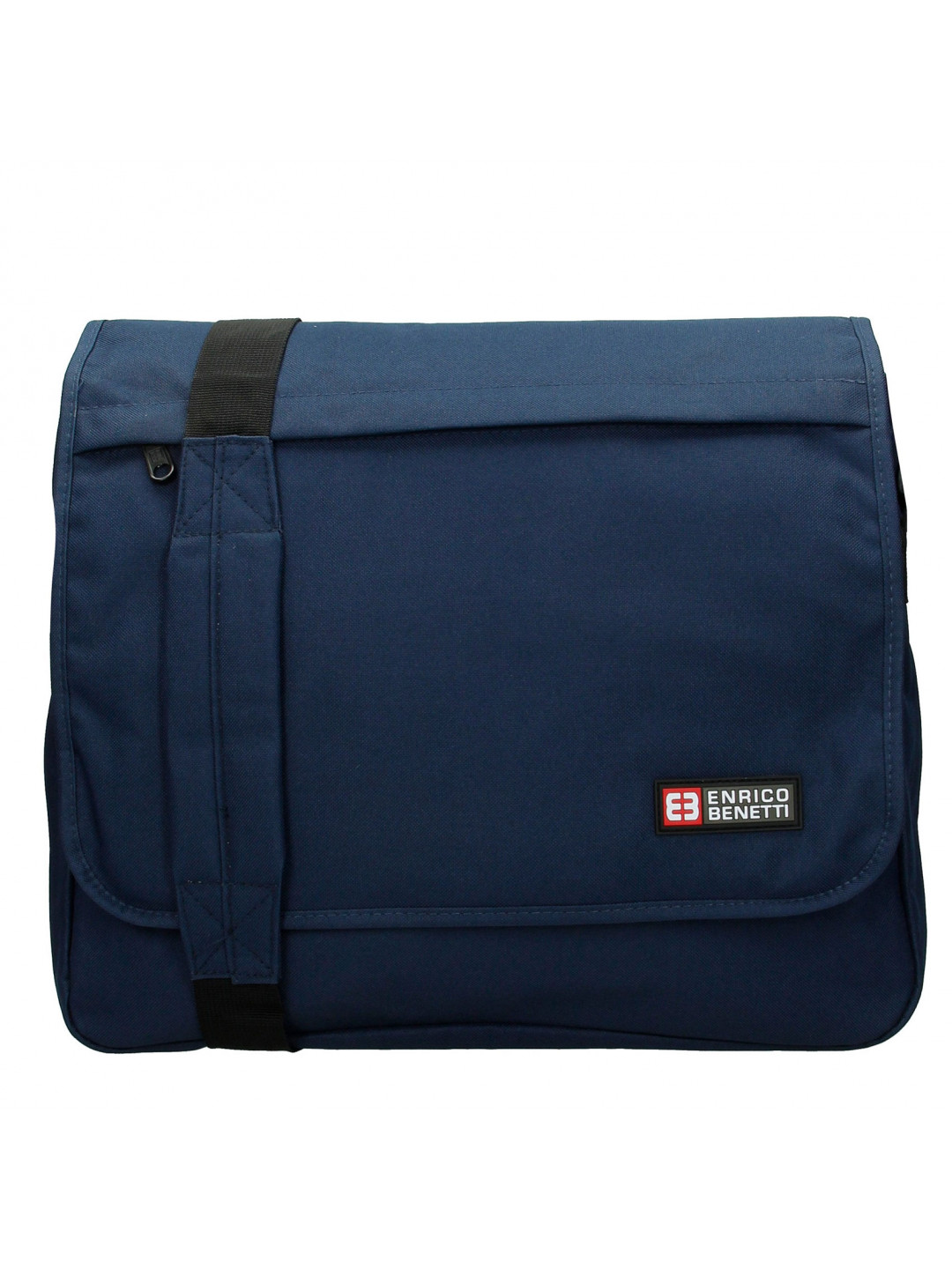 Lehká velká látková taška na notebook tmavě modrá – Enrico Benetti Terd