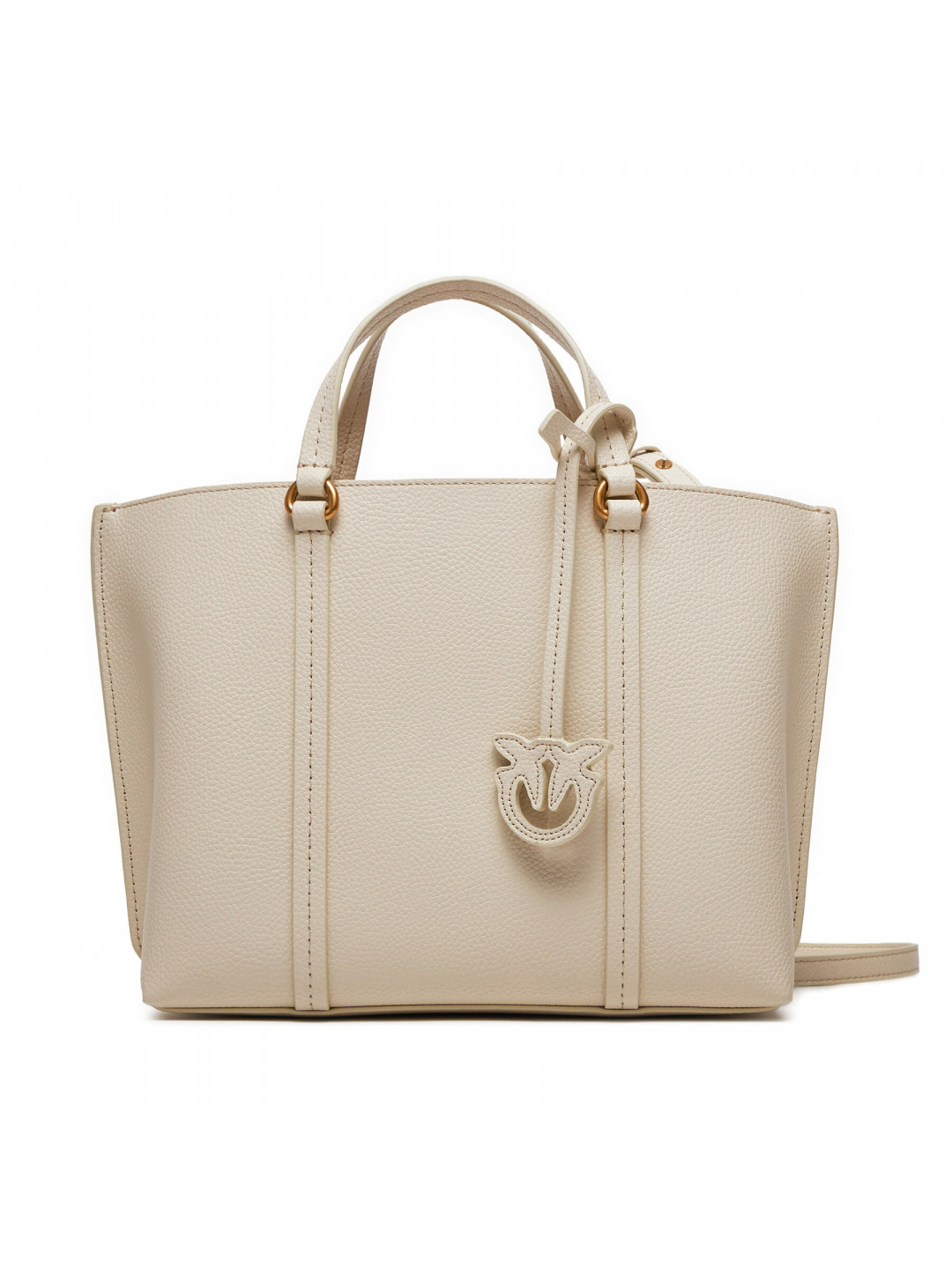 Kabelka Pinko Carrie Shopper Classic PE 24 PLTT 102833 A1LF Écru